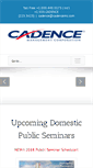 Mobile Screenshot of cadencemc.com