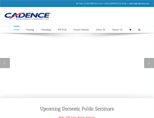 Tablet Screenshot of cadencemc.com